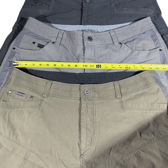 KUHL Men’s Shorts Lot 3 Pair Size 40 Radikl Khaki Gray Dark Gray Outdoor Hiking - Picture 9 of 15